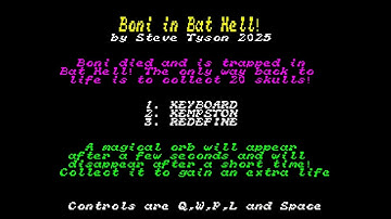 Boni 2 - Return to Bat Hell - A  ZX Spectrum platformer with a great soundtrack