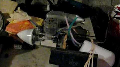 O.S. 46 Max FX Engine Bench Test