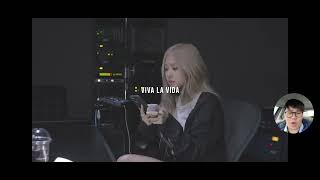 ROSÉ (로제) - 'Viva La Vida' (Coldplay) Live Studio Cover Reaction 커버 리액션