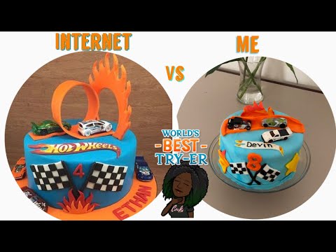 How I made a Hot Wheels Cake (First Attempt)
