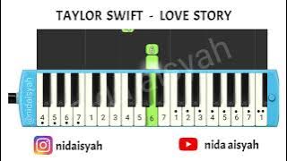 NOT ANGKA PIANIKA LOVE STORY | TUTORIAL MUDAH MAIN PIANIKA LAGU LOVE STORY TAYLOR SWIFT