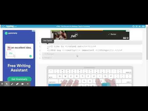 typing.com HTML Coding Essentials - YouTube