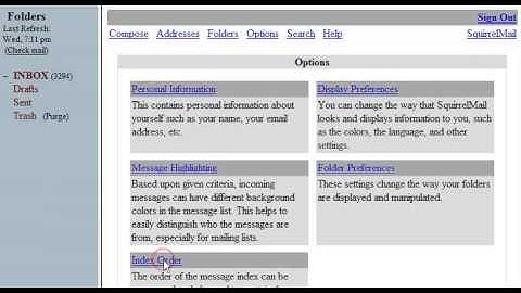 How to modify the index order in SquirrelMail
