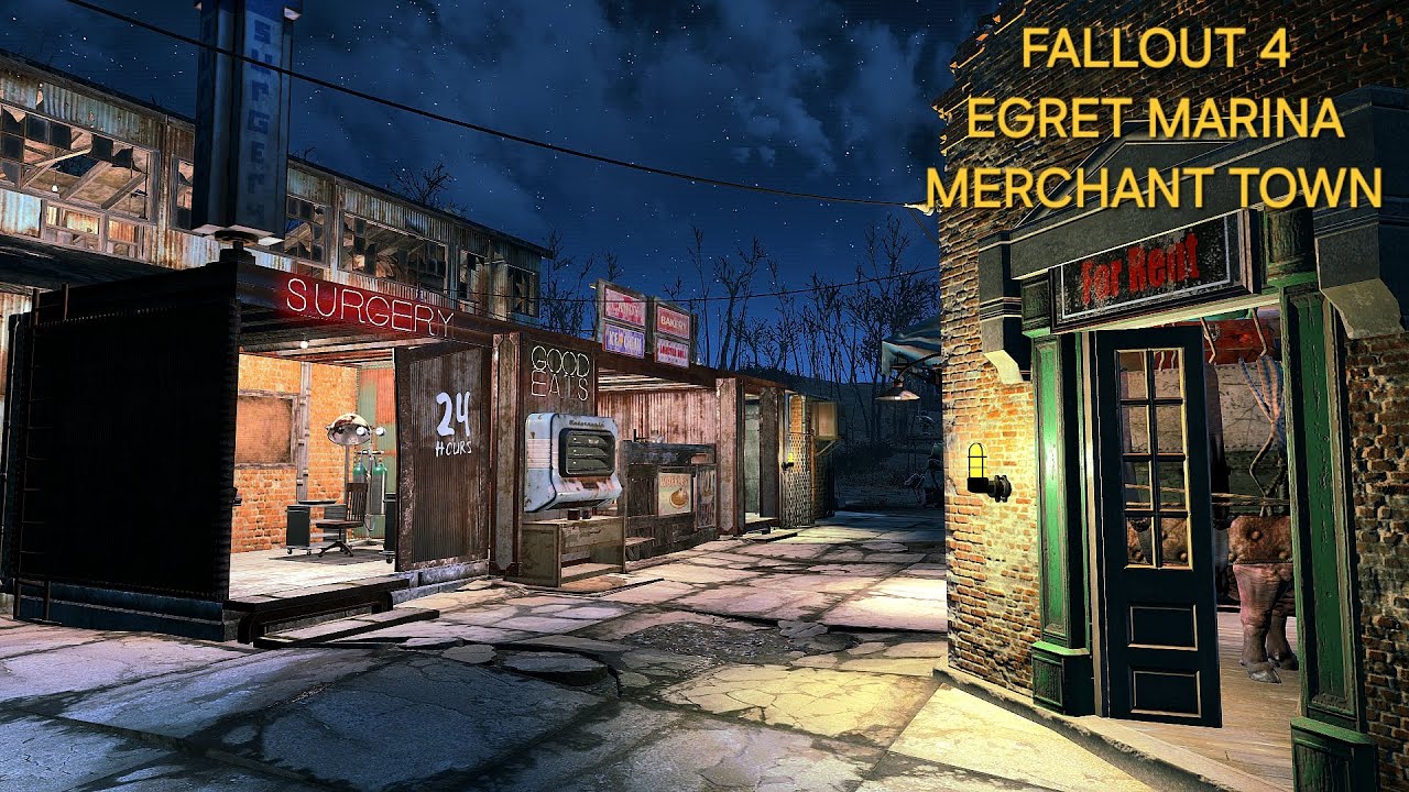 Fallout 4 Egret Marina Merchant Town