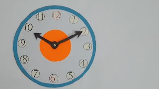 How To Make Learning Clockclock Model For School Projectcardboard Clockpaper Plate Clock