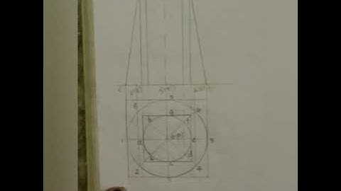 Isometric view of frustum of cone