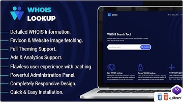 Whois Lookup v1.2 - PHP Whois Script