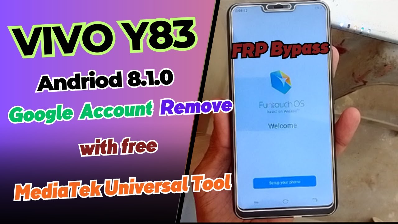 Vivo Y83 Google Bypass || Vivo 1802 Frp Bypass | Mediatek Universal Tools