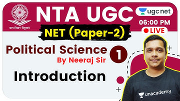 NTA UGC NET 2020 (Paper-2) | Political Science by Neeraj Sir | Introduction