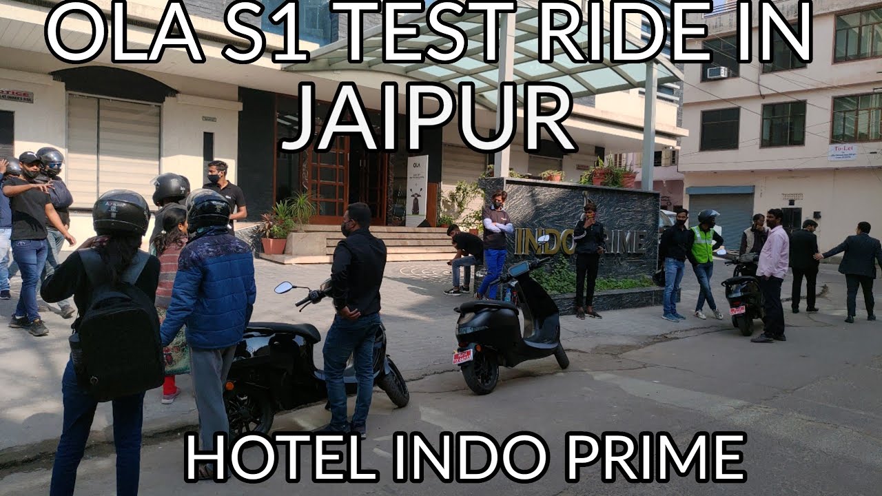Ola Electric In Jaipur Ola Test Ride In Jaipur At Hotel Indo Prime OLA S1 PRO IN JAIPUR
