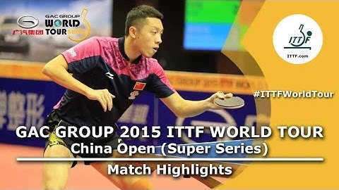 China Open 2015 Highlights: FAN Zhendong vs XU Xin (1/2) Reupload