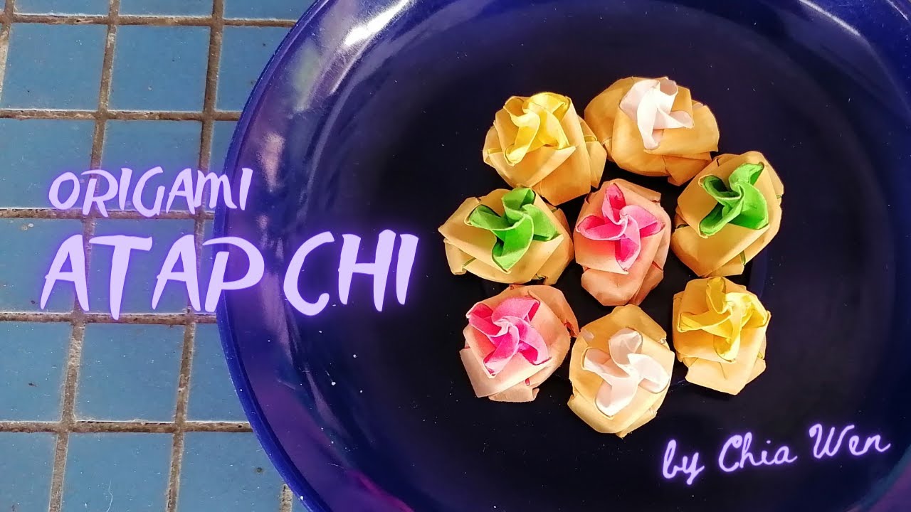 Sugar Iced Gem Biscuits Origami (Atap Chi), Cute Paper Craft !