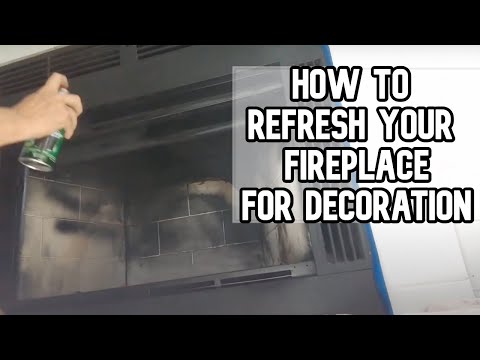 how-to-refresh-the-inside-of-your-fireplace-for-decoration-only-diy-video-#diy-#fireplace