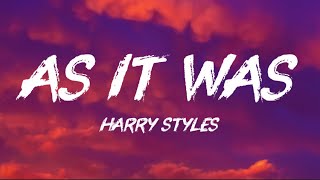 Harry Styles - As It Was (Lyrics Visual)