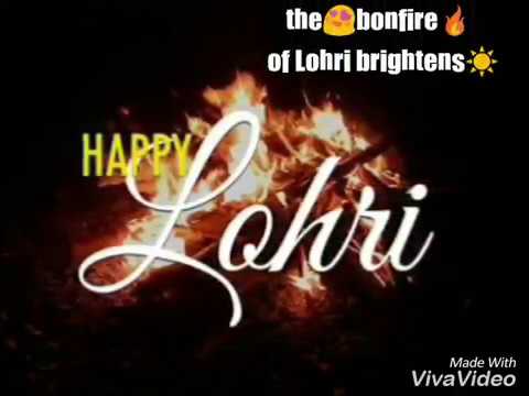 Happy lohri wishes, greetings, whatsapp status video, best lohri wishes video ,punjabi music #1