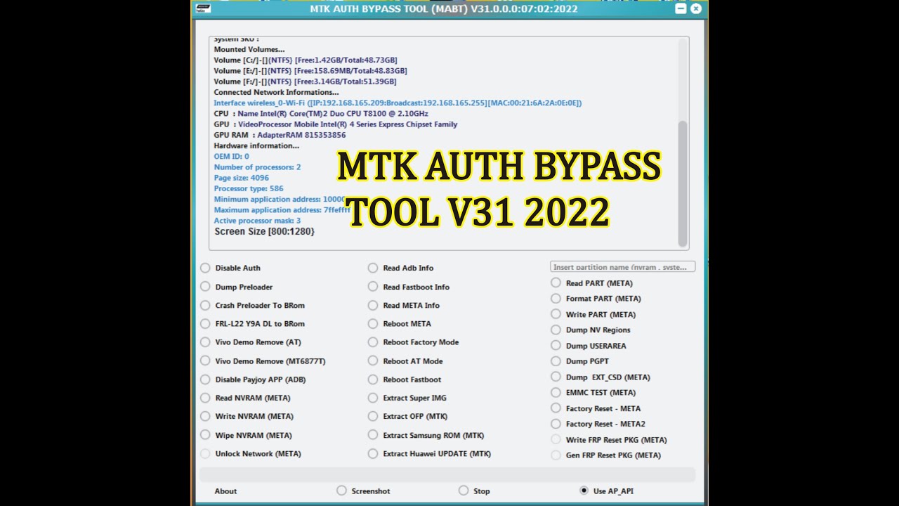 MTK Bypass. Auth tool