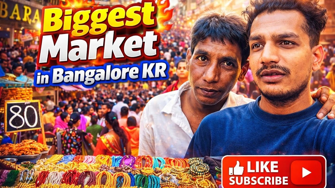 Bangalore Biggest Market KR😍 || More than thousand people 