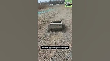 remote controlled wheeled lawn cutter made by Vigorun Tech, Vigorun cordless crawler weeder for sale