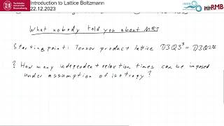 Introduction to Lattice Boltzmann 9: MRT in 3D
