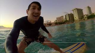 First Time Surfing in Waikiki