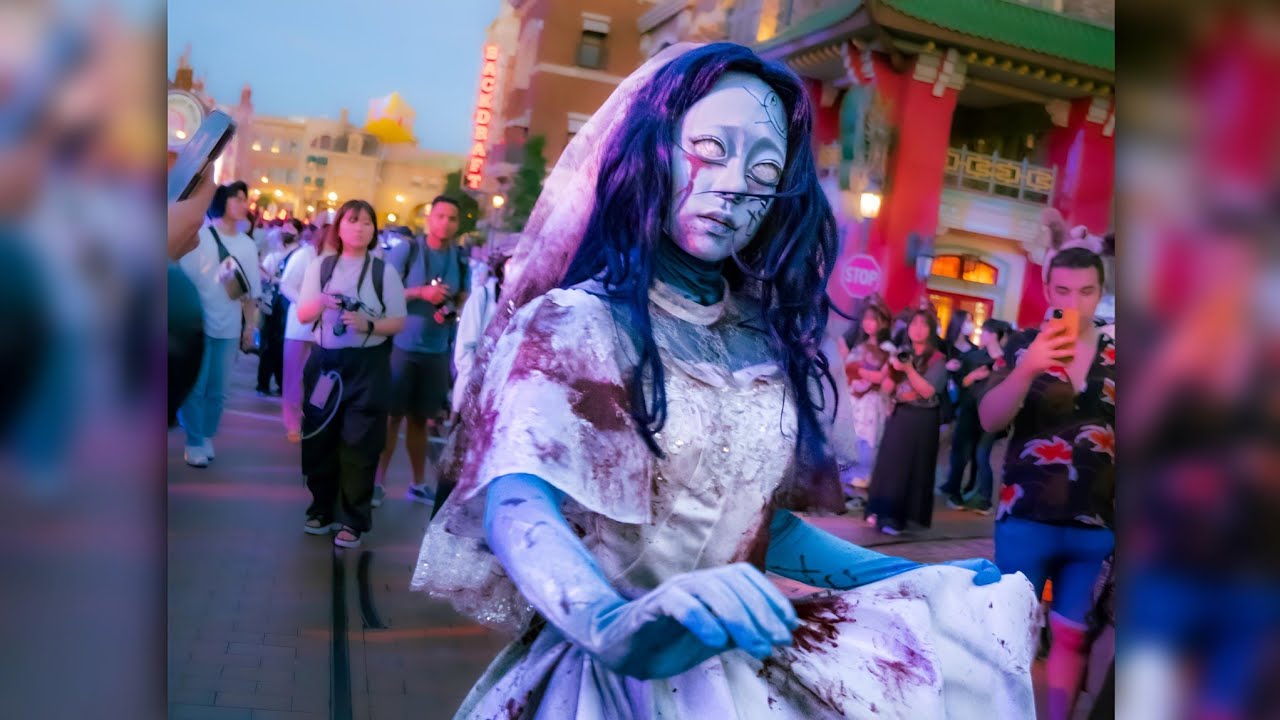 真正面で撮影】花嫁 ゾンビデダンス《USJ ハロウィーンホラーナイト