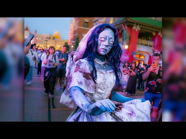 真正面で撮影】花嫁 ゾンビデダンス《USJ ハロウィーンホラーナイト