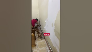 Ốp tấm nhựa giả gỗ cải tạo tường nhà cũ