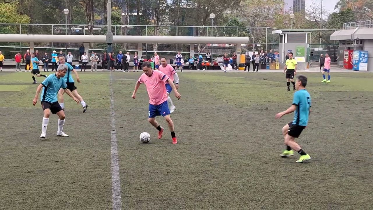 第十八屆大埔七約慶新春賀歲盃60歲決賽 林村A隊(粉紅)vs林村B隊(藍) 上半場