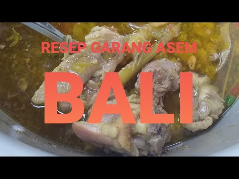 Resep Garang Asem Ayam Bumbu Bali