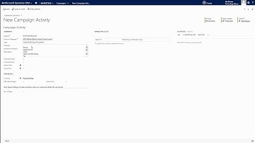 Marketing Made Simple: Episode 2 - Create a Marketing Activity with Dynamics CRM