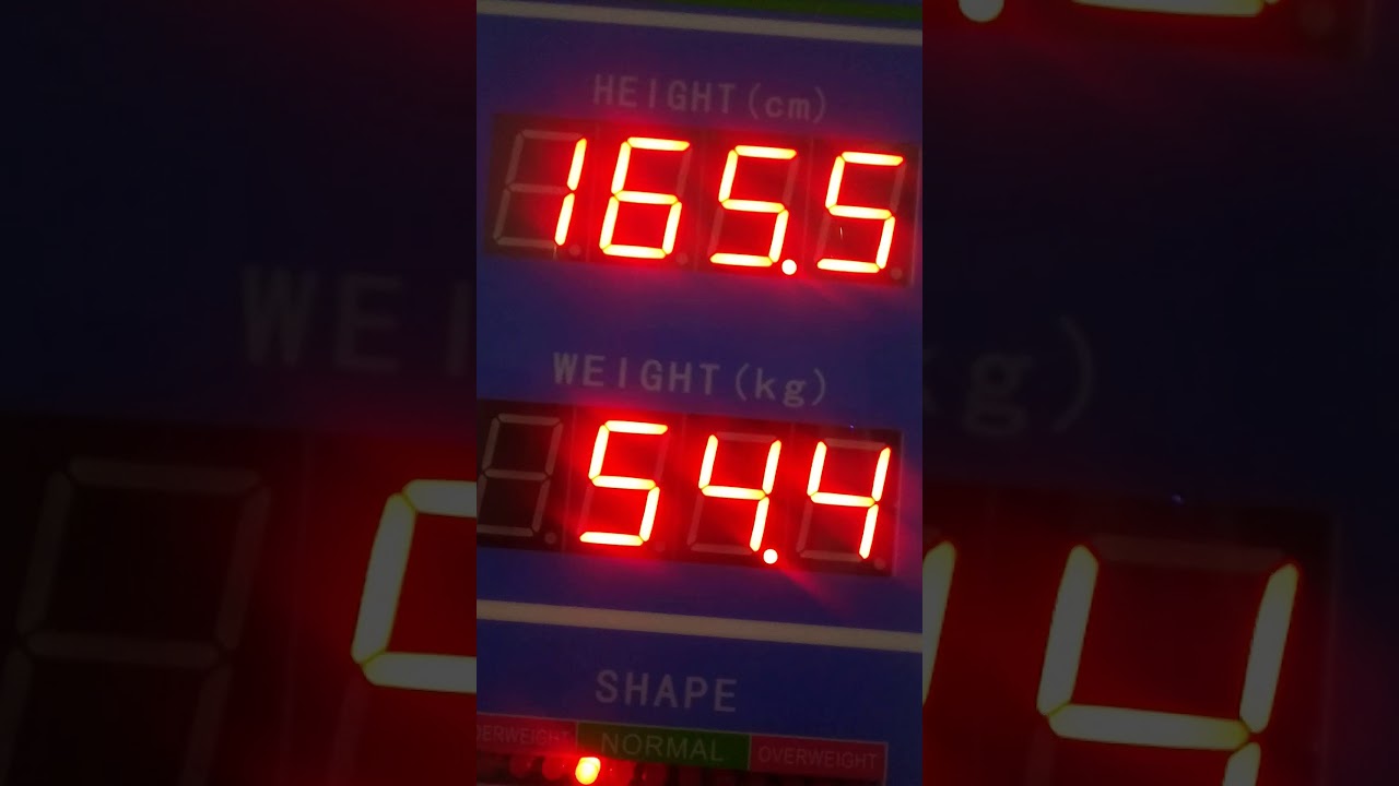 Electronic Height And Weight Scale YouTube