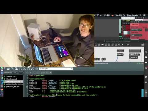Simon Kanzler's Creative Coffee Time (Csound~ in MaxMSP 04/03/2022)