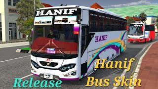 Hanif New Bus Skin 2022 For Bus Simulator Indonesia #bus #gamingvideos Hanif Bus Skin Dawnlod