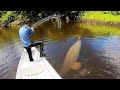 300 Lb MONSTER in a HIDDEN LAGOON!! (INSANE)