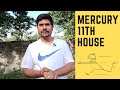 Mercury in Eleventh House in Vedic Astrology