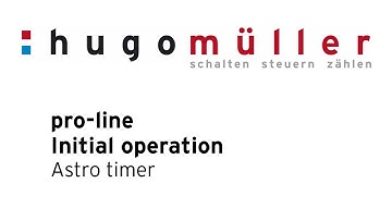 pro-line - Initial operation digital astro timer