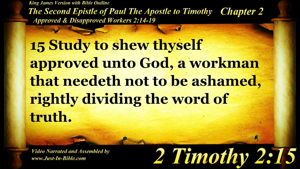 2 Timothy Chapter 2 - Bible Book 55 - Holy Bible Audio Text - KJV King ...