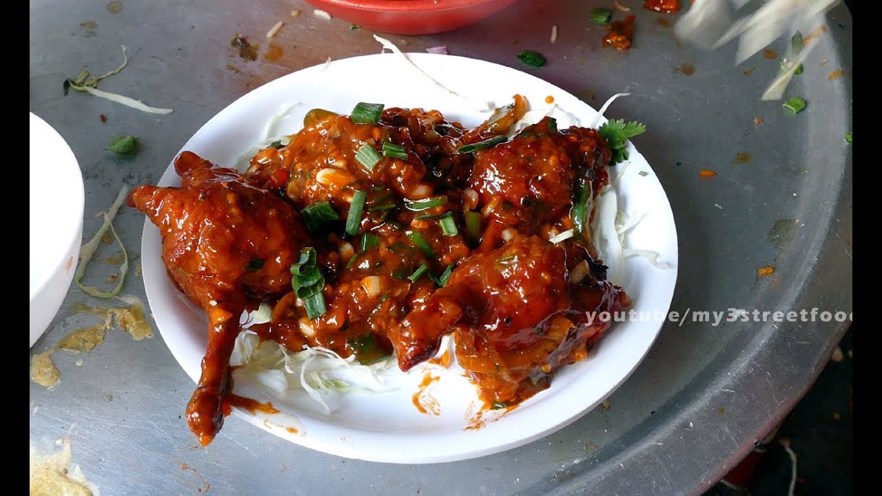 CHICKEN LOLLIPOP Sanpada Station MUMBAI STREET FOOD 4K VIDEO