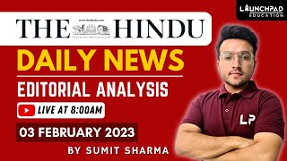 3rd February 2023  The Hindu Newspaper Analysis  Daily Current Affairs Upsc 2023  Editorial