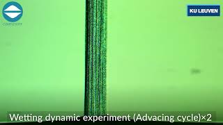 Wetting dynamic experiment (Advacing cycle)-fast-forwarded ×2