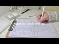real time study with me | soft piano music