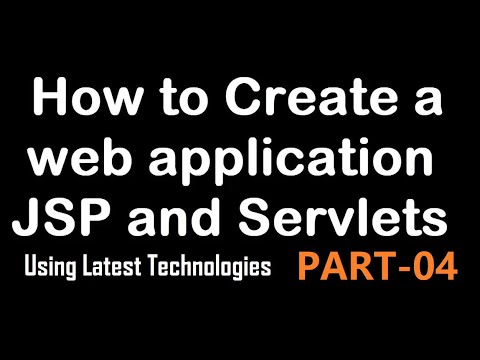 Developing  Web Application with JSP and Servlets using Eclipse -2024 -Part 04