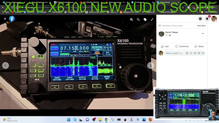 XIEGU X6100 NEW FIRMWARE AUDIO SCOPE PICS - NOVEMBER 2022