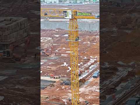 Installation process of tower crane base- Good tools and machinery make work easy