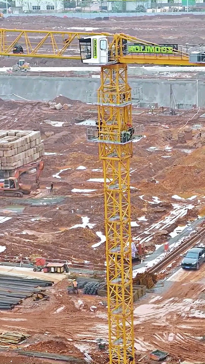 Installation process of tower crane base- Good tools and machinery make work easy