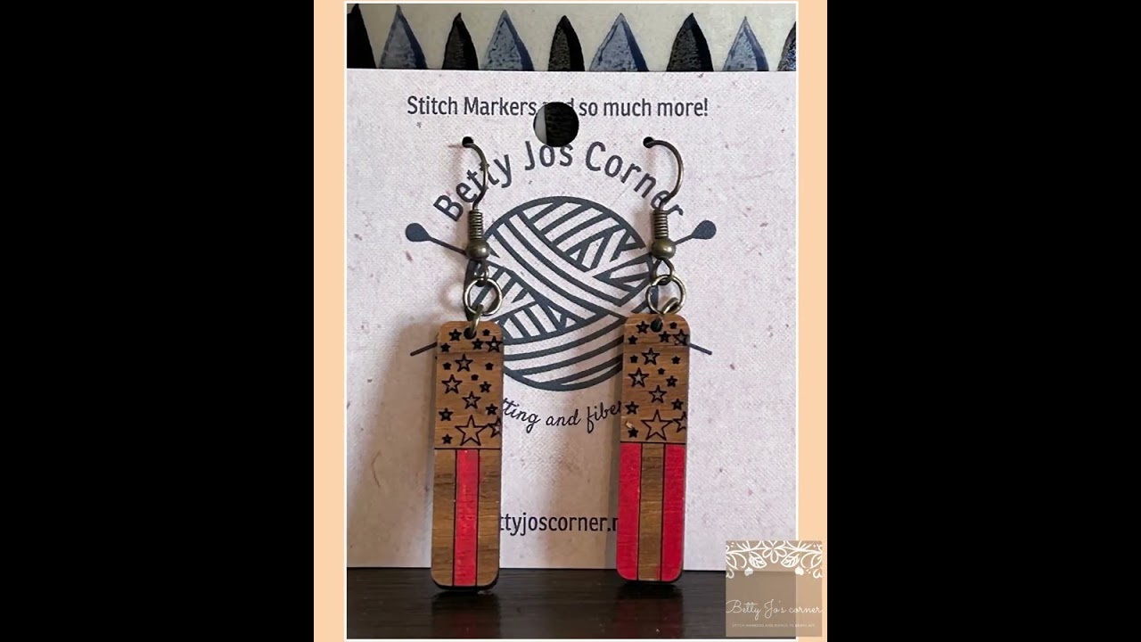 Charming Lightweight Wood Earrings - Handmade in America