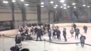 Массовая драка в детском хоккее