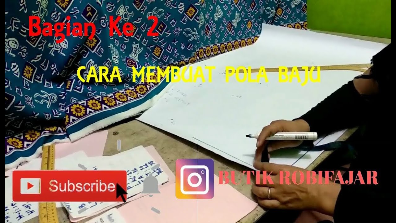 CARA MEMBUAT POLA BAJU 2 Bagian  2  YouTube