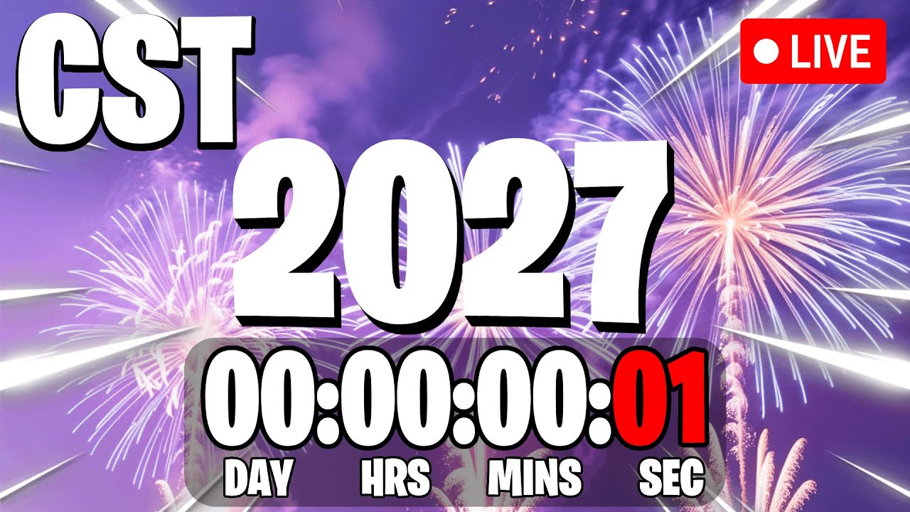 NEW YEAR’S 2026 COUNTDOWN LIVE 🔴 24/7 & Central Standard Time, CST New Year Countdown! NEW YEAR’S 2026 COUNTDOWN LIVE 🔴 24/7 & Central Standard Time, CST New Year Countdown!