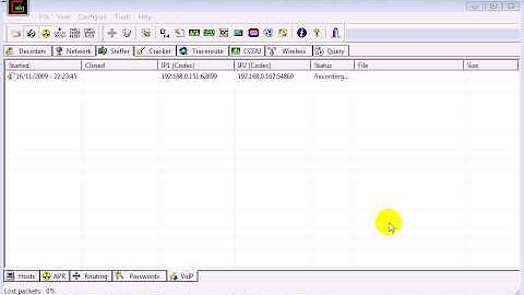 Sniffing VoIP with Cain